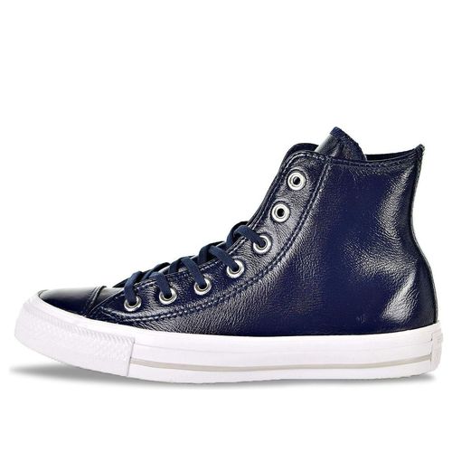 (WMNS) Chuck Taylor All Star Crinkled Patent Leather Hi 'Midnight Navy'