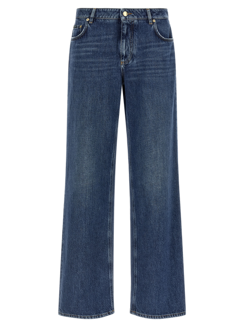 Cotton Relaxed Fit Jeans — Blue