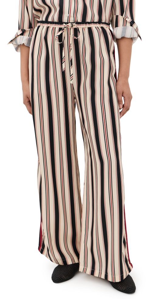 The Horizon Pants Beige Stripe