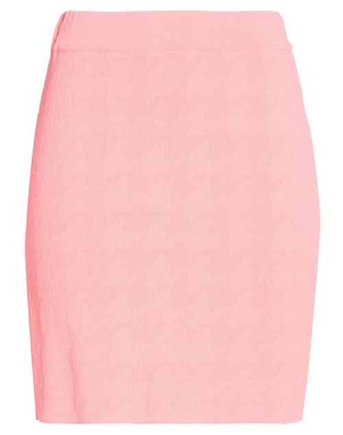Woman Mini skirt Salmon pink Size 6 Viscose, Polyamide
