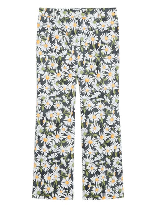 Arten floral-print trousers - White