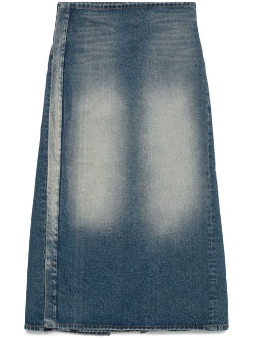 Denim midi skirt - Blue