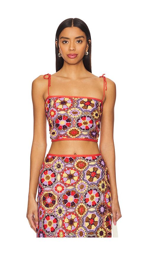 Agua Bendita CROP-TOP VICKY in Brick. Größe XL. Also in L