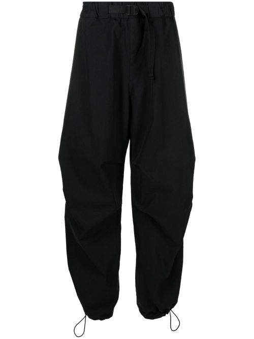 Caro belted wide-leg trousers - Black
