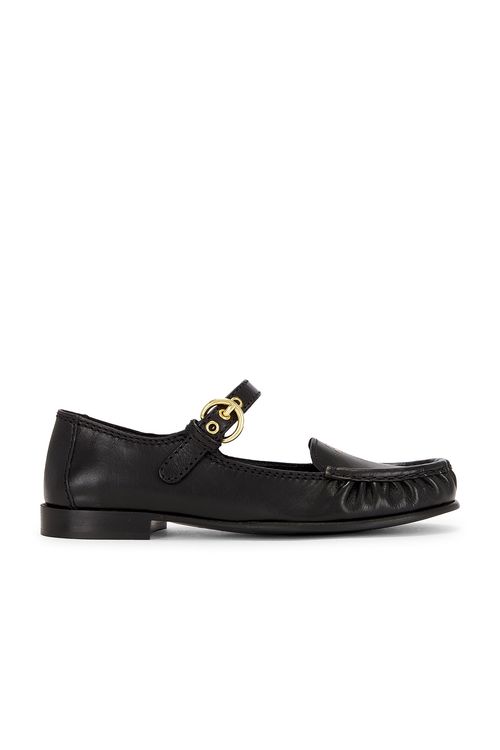 Miu Miu Bufalo Mocassini Loafer in Nero - Black. 41 also in