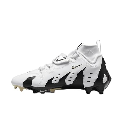 Nike Diamond Turf 96 TD Football Cleats (HJ3360-100, White/Black/Team Gold)