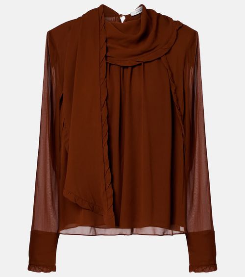 Sheer Twist georgette blouse