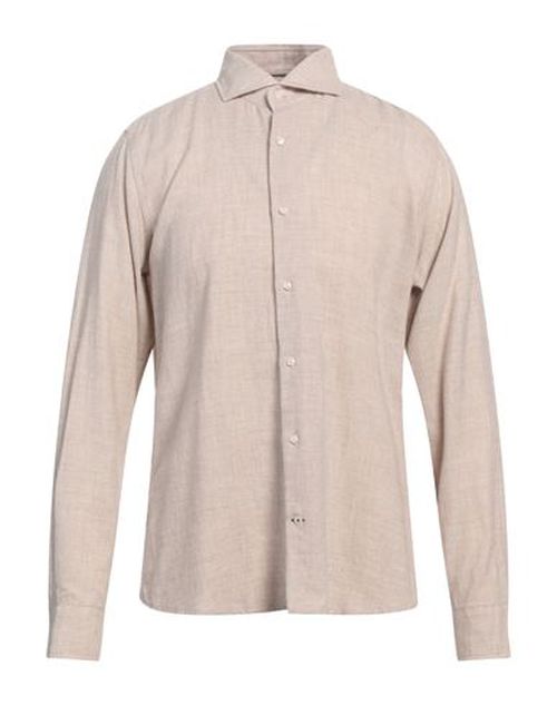 Joop! Man Shirt Beige Size 16 Cotton, Wool