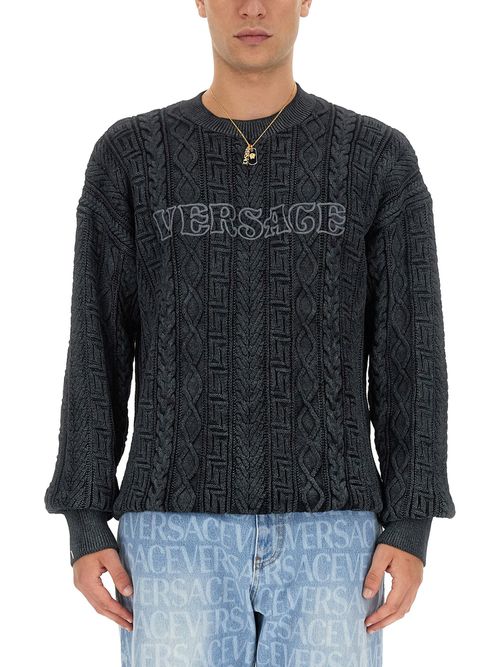 Knit With Greek Braid Work