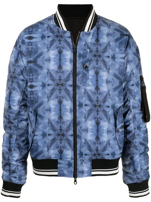 Kaleidoscope bomber jacket - Blue