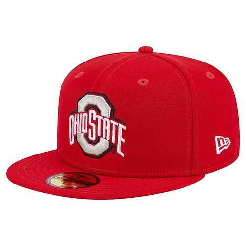 Men's New Era Scarlet Ohio State Buckeyes 59FIFTY Fitted Hat, : , Red