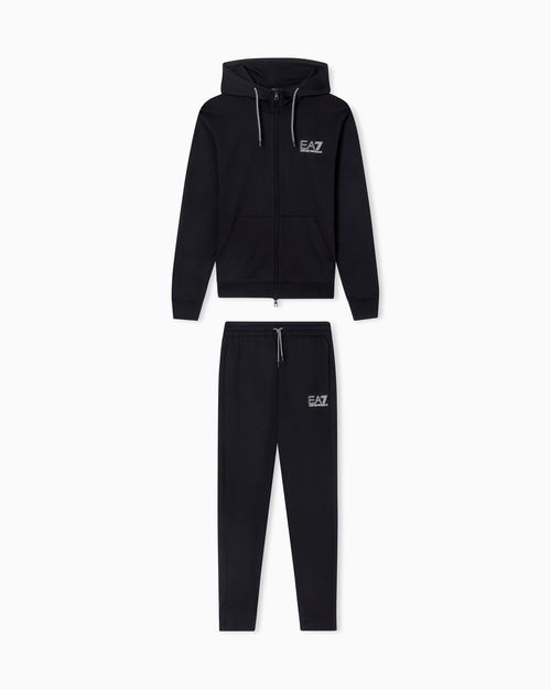 Pure cotton tracksuit with hood