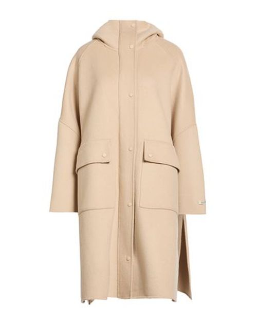 Paltò Woman Coat Sand Size 2 Wool, Nylon