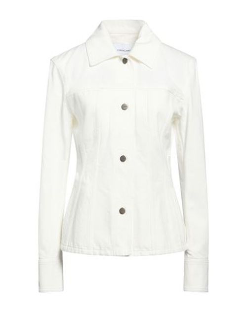 Woman Denim outerwear White Size 4 Cotton