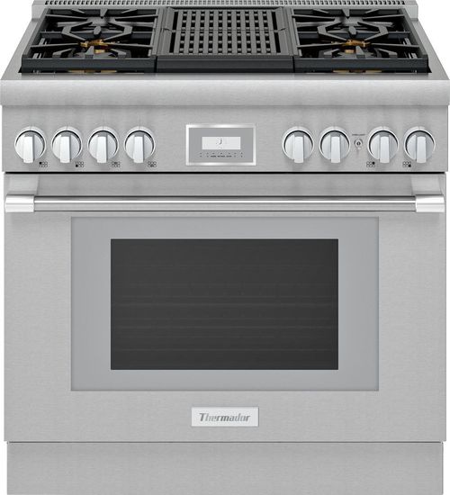 Thermador Pro Harmony Professional 36" Natural Gas Range PRG364WLH