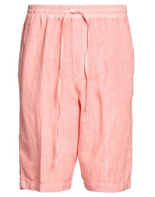 Man Shorts & Bermuda Shorts Salmon pink Size 30 Linen