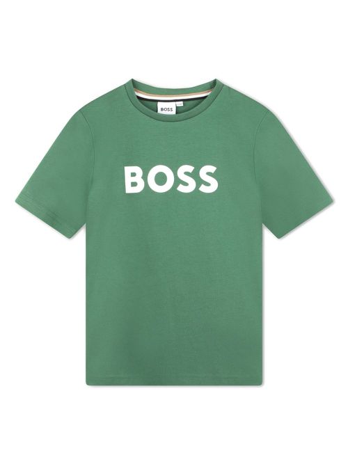 Logo-print cotton T-shirt - Green
