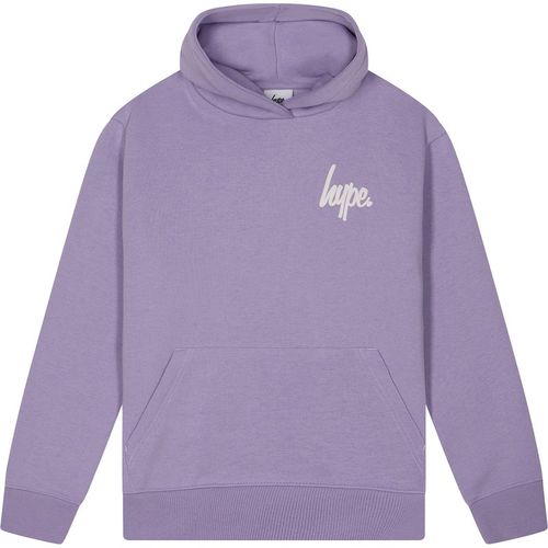Hype Kids Unisex Girls Hoodie Purple Casual Sweatshirt Soft Graphic Back Design Cotton - 7-8Y
