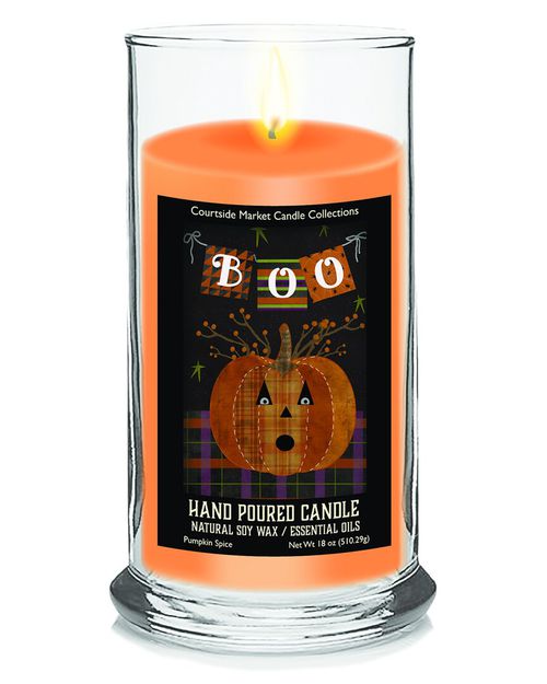 Harvest Collection Boo Pumpkin Spice Soy Wax Candle