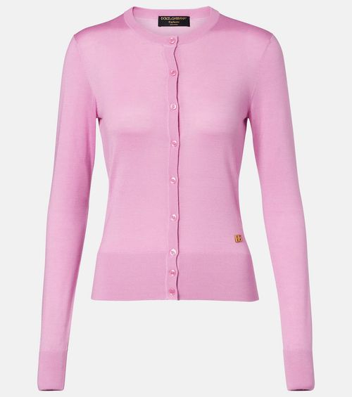 Cashmere and silk cardigan