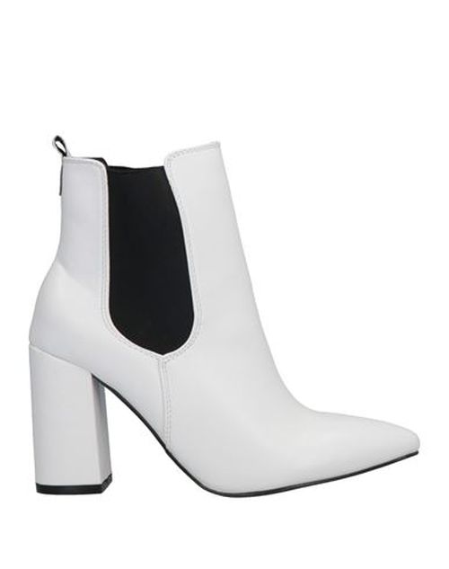 Woman Ankle boots White Size 10 Synthetic fibers