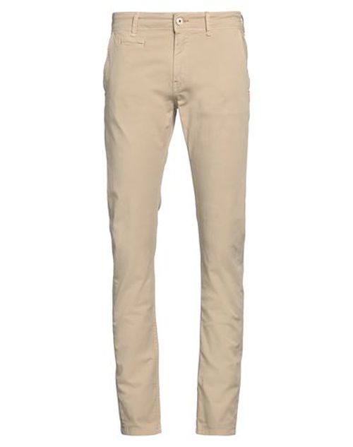 Man Pants Beige Size 26 Cotton, Elastane