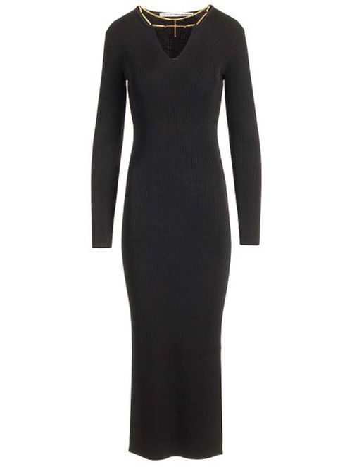 alexander wang black maxi dress Anais With Leg Slash in Black by Lucy Laurita main image 1