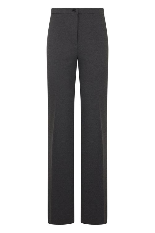High-Waist Straight-Cut Crease Trousers