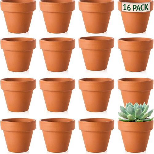 TEMU Terracotta Plant Pots, Indoor Clay Pots For Plants & Flowers, Succulent Pot With Drainage Hole, Pots, Terracotta Plant Pot | Outdoor Planting