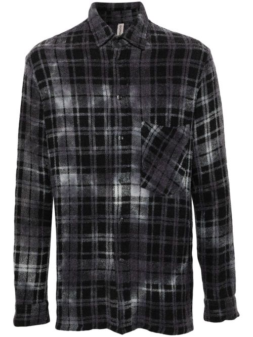 Plaid-check shirt - Grey