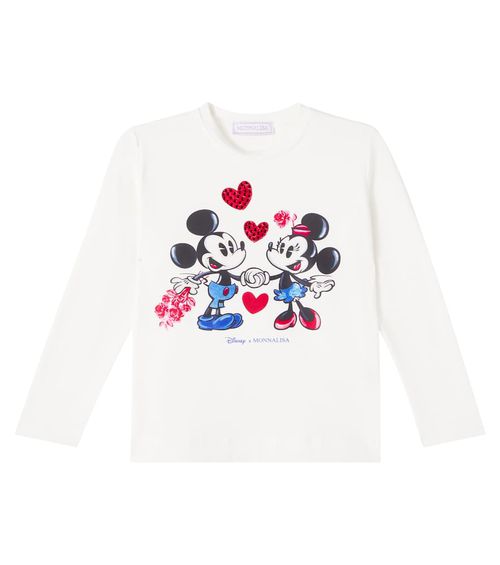 X Disney embellished cotton-blend T-shirt
