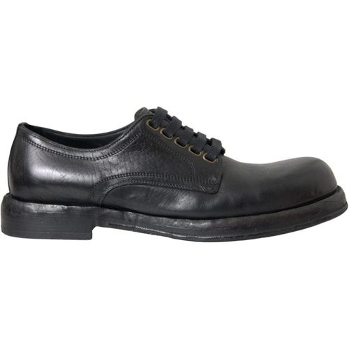 Mens Leather Oxford Shoes Black, Black