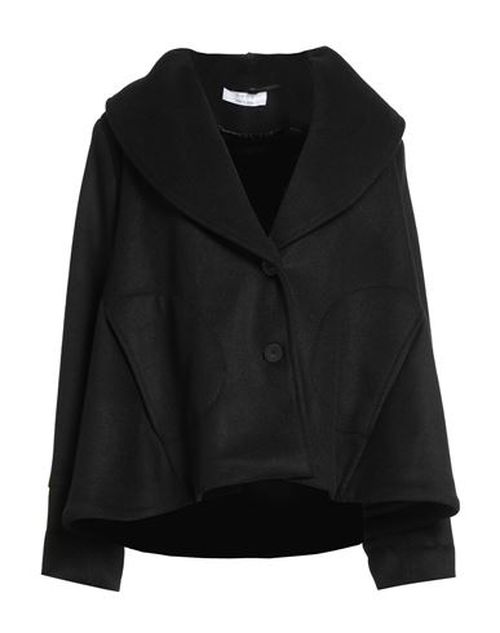Woman Coat Black Size S Polyester, Viscose