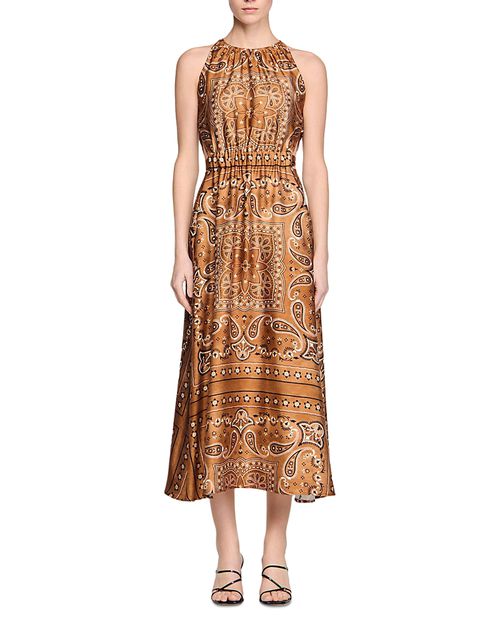 Bandana Print Maxi Dress