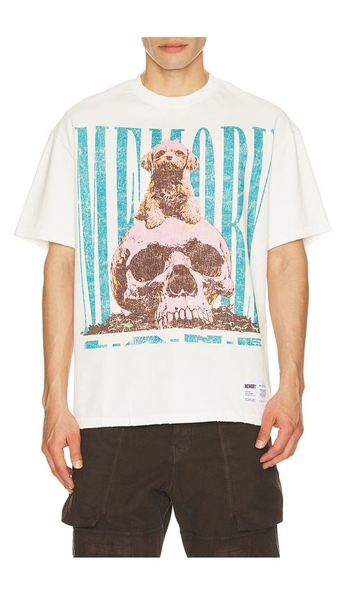 Memory Lane Alpha Tee in White. M. Also in L, S, XL/1X
