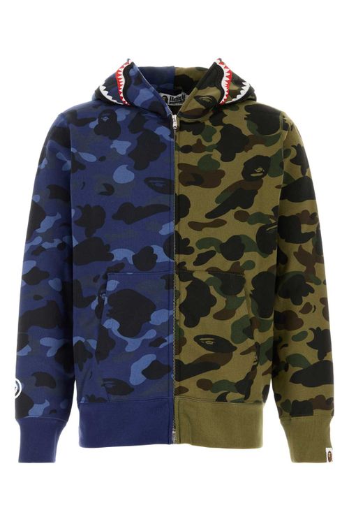 Camo Hoodie — Navy