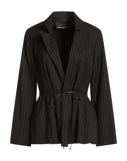 Collection Privēe? Woman Jacket Black Size 10 Polyester, Viscose, Elastane