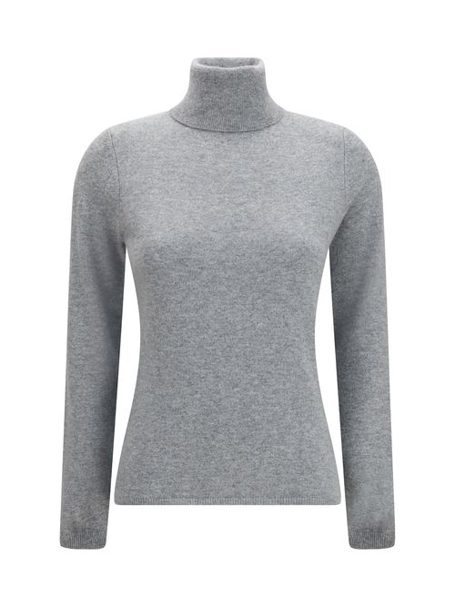 Cashmere Turtleneck Sweater — Gray