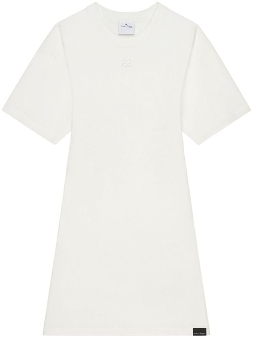White Cotton Mini Dress