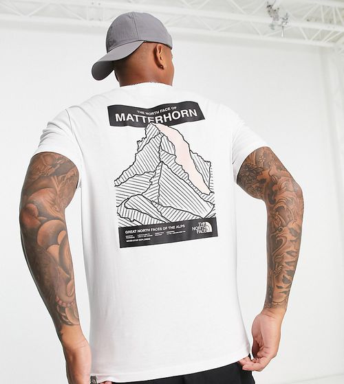 Matterhorn face back print t-shirt in white Exclusive at ASOS