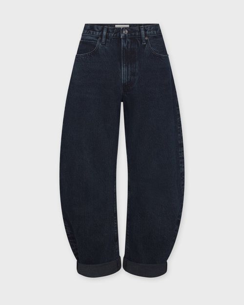 Frame Jeans The Bubble Crop Dorado Dark blue wash