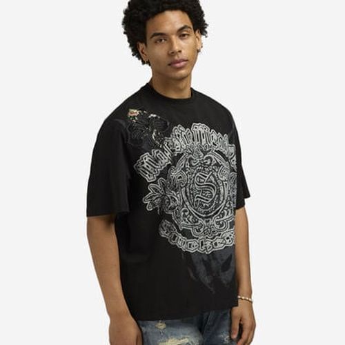 Men's Tapestry Fashion T-Shirt in Black