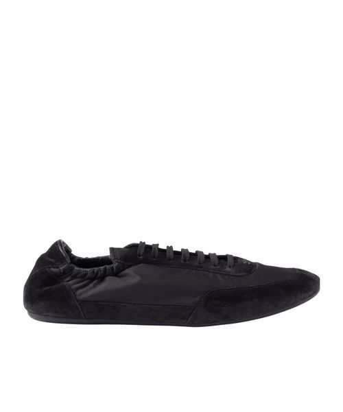 Collapse Re-Nylon and suede sneakers