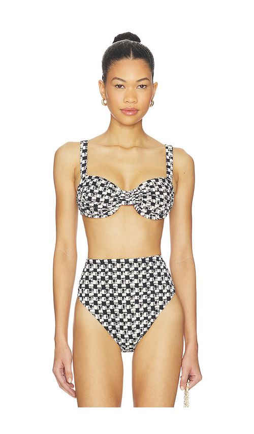 Cleobella Beckett Top in Black,White. - L also in M, S