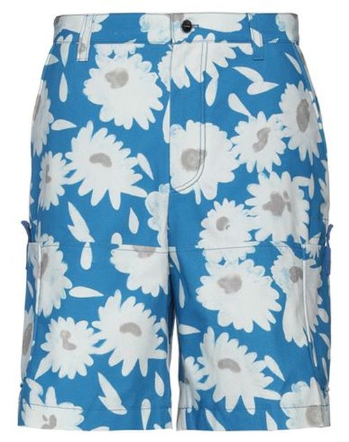 Man Shorts & Bermuda Shorts Blue Size 30 Cotton