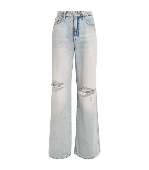 Good American Good Standard Ease Studded Jeans