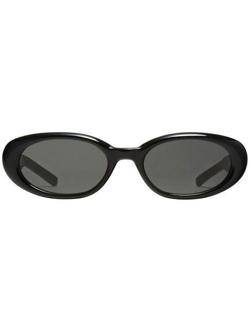 Bandoneon.S01 oval-frame sunglasses - Black