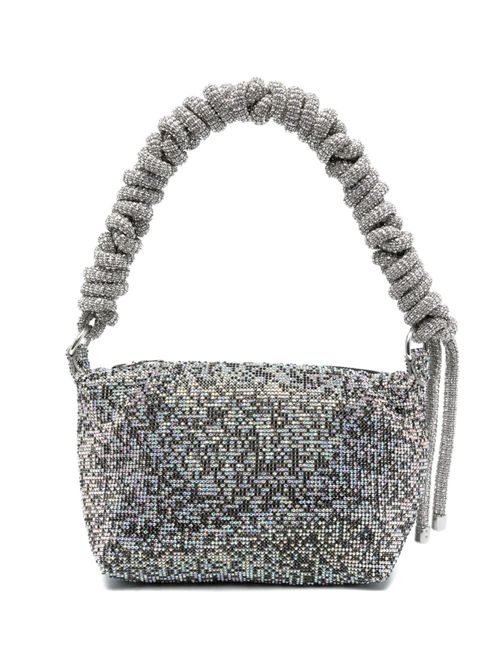 Crystal-embellishment tote bag - Black