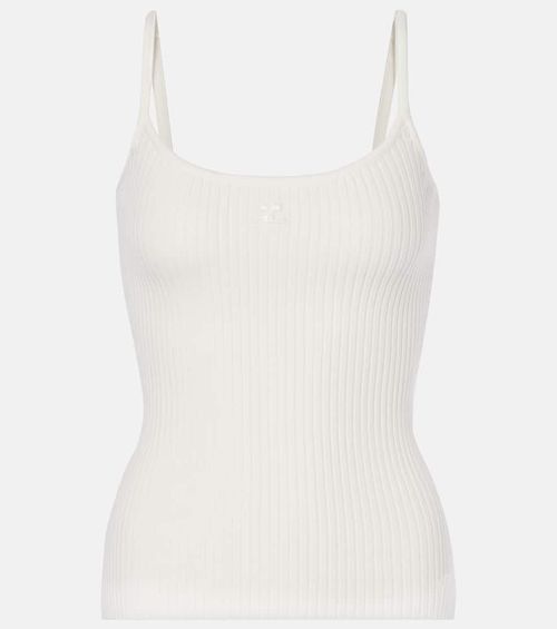 Courrèges Reedition ribbed-knit top