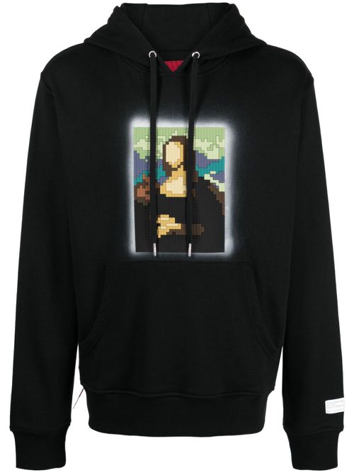 The Most Famous Lady graphic-print cotton hoodie - Black